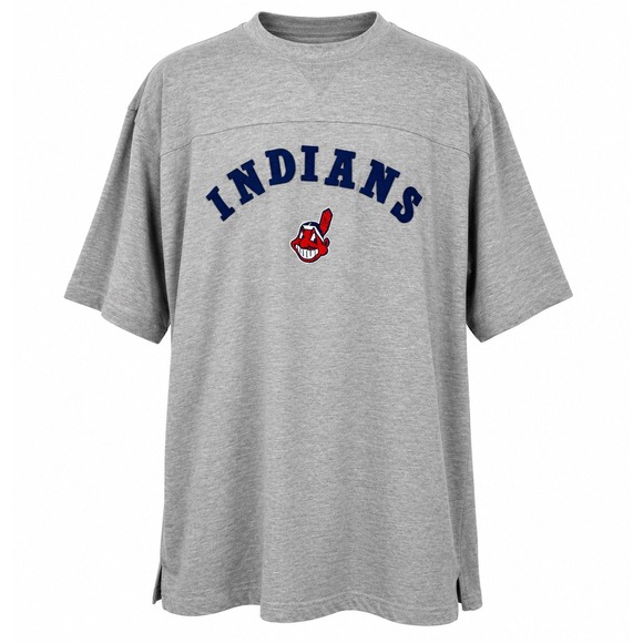 Lee Sport Other - Lee Sport Cleveland Indians Chief Wahoo T-Shirt Mens‎ Large Gray Heather MLB L